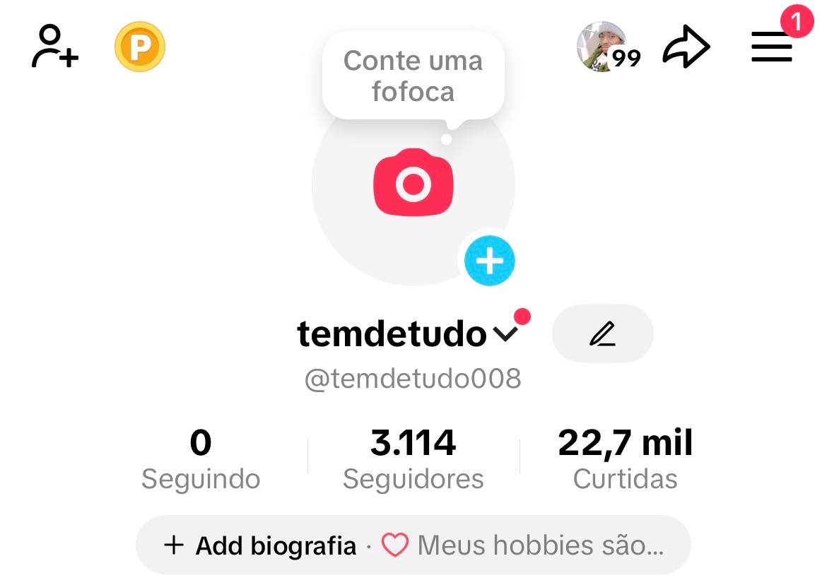 Conta Tiktok Shop +3K de Seguidores
